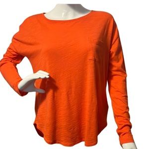 Micheal Kors Orange Long Sleeve Tee